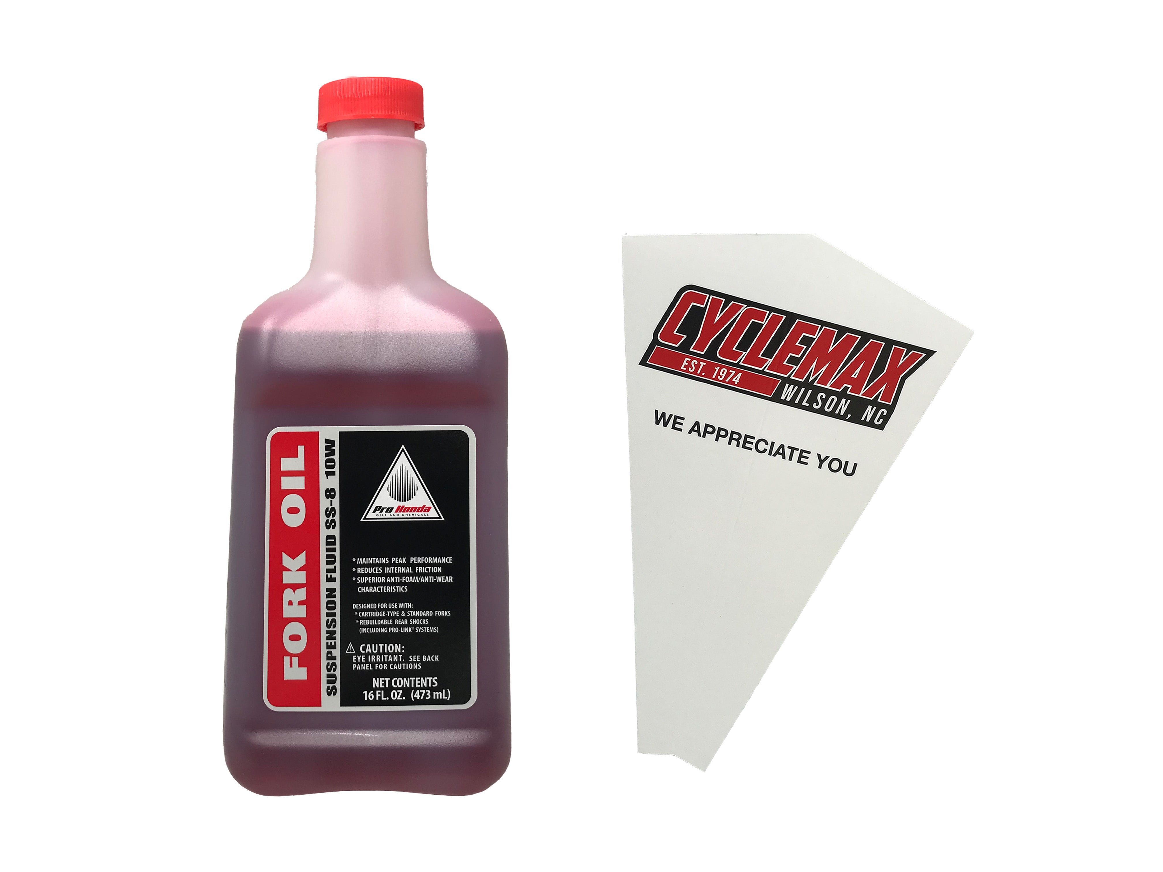 Cyclemax One Pack for Honda Fork Oil Suspension Fluid 08208-0010 Contains One Quart and a Funnel