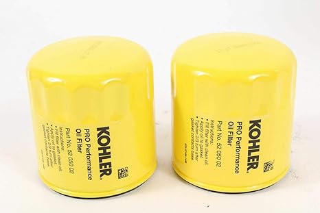 Kohler (2 Pack) 52 050 02-S1 Engine Oil Filter Extra Capacity For M18 - M20, CV11 - CV16, CH11 - CH16, LV560 - LV675, CV460 - CV490