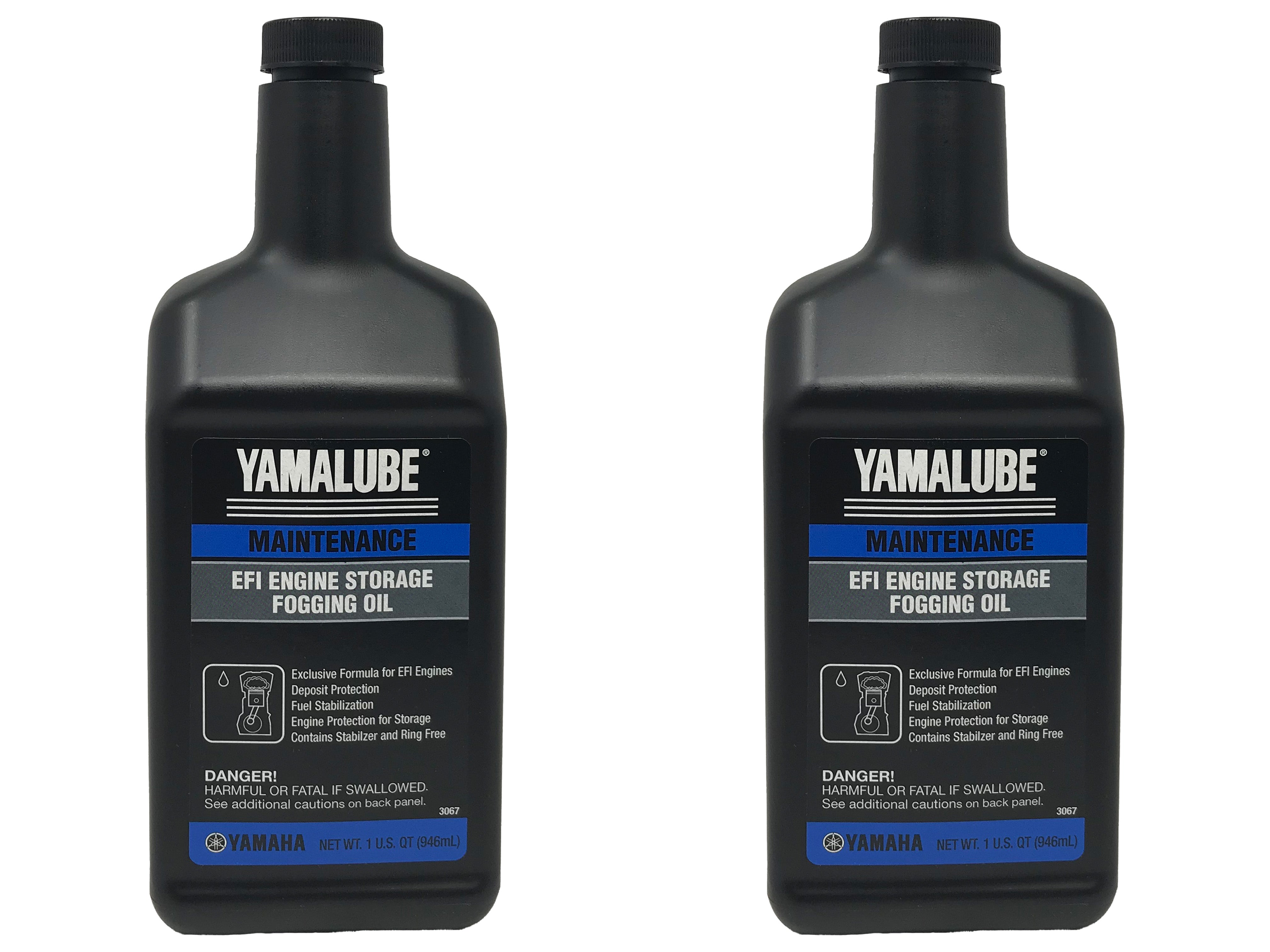 Two Pack Yamaha Yamalube EFI Engine Storage Fogging Oil ACC-STORR-IT-32 Contains Two Quarts