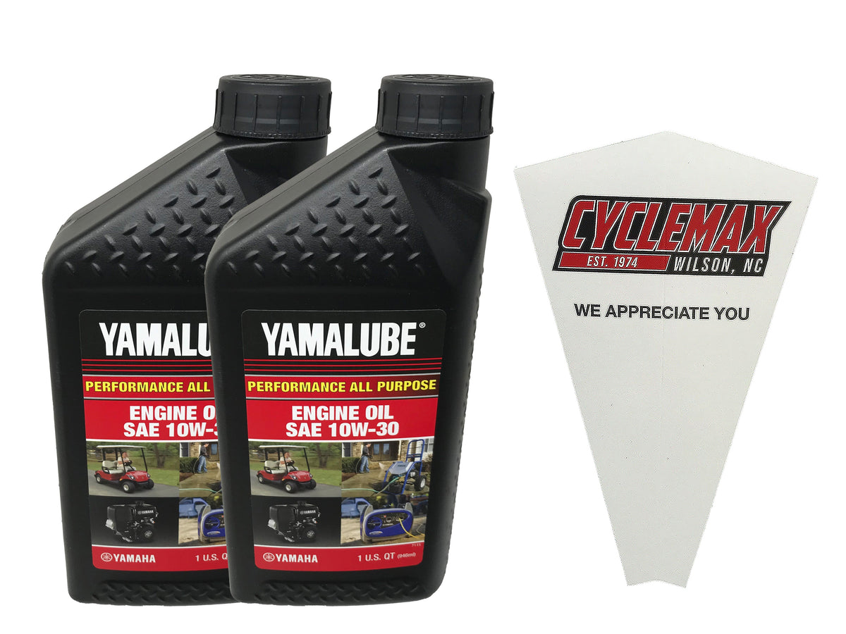 Cyclemax Two Pack for Yamaha Yamalube Golf Car Engine 10W-30 Engine LU
